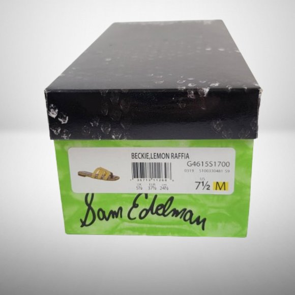 Sam Edelman New Women's Beckie 2 Slide Sandal Yellow - Size: 7.5 - Picture 10 of 11